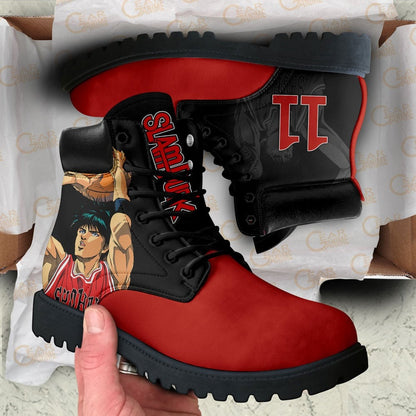 Slam Dunk Rukawa Kaede Boots Shoes Anime Custom NTT211