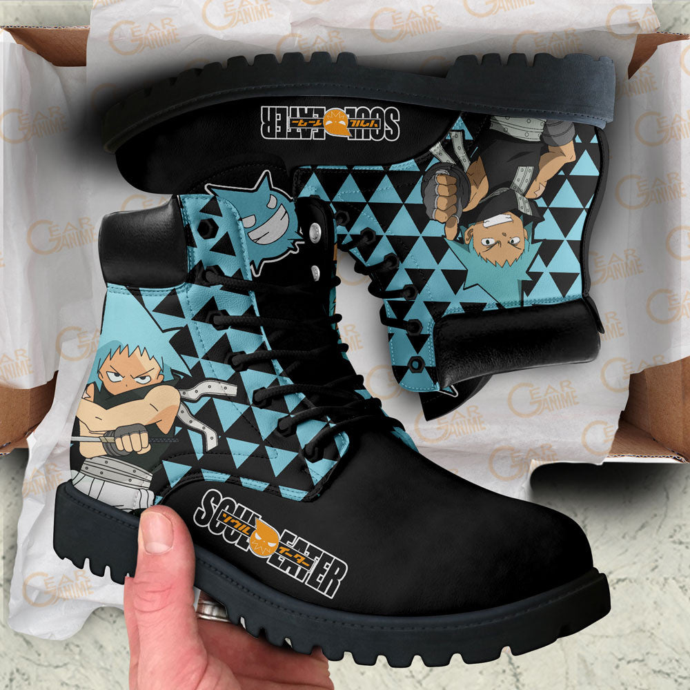 Soul Eater Black Star Boots Shoes Anime