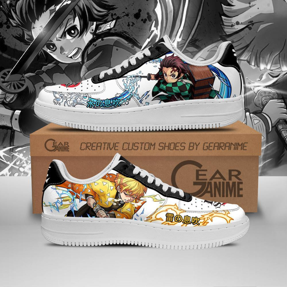 Tanjiro And Zenitsu Sneakers Breathing Form Anime Shoes