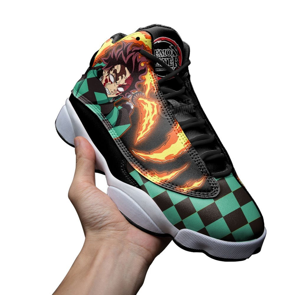 Tanjiro Bloody Rage J13 Sneakers Custom Anime Shoes