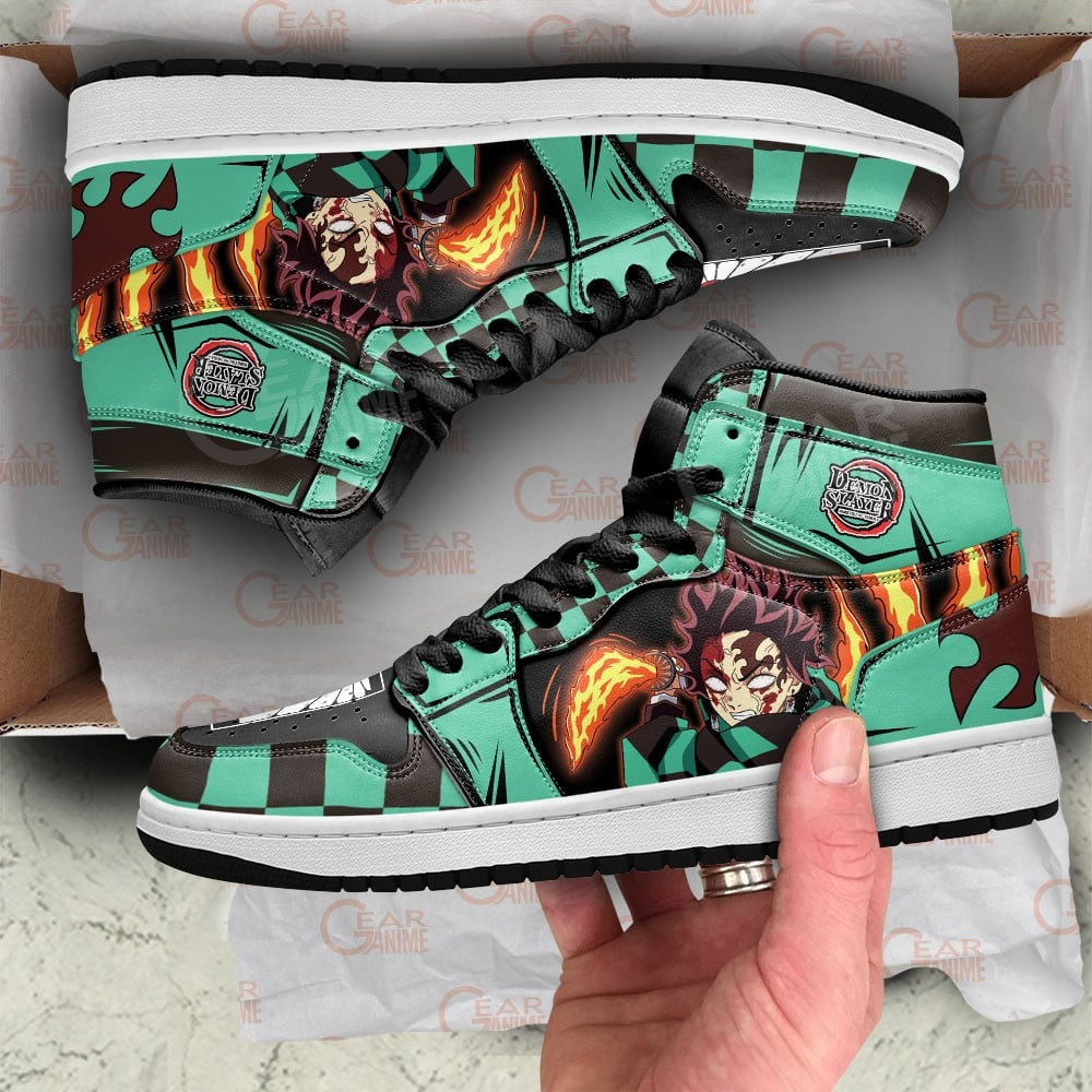 Tanjiro Bloody Rage Sneakers Custom Anime Shoes