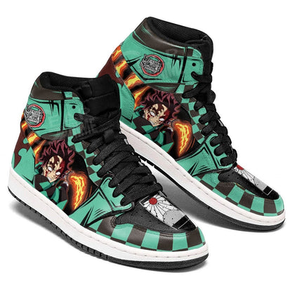 Tanjiro Bloody Rage Sneakers Custom Anime Shoes