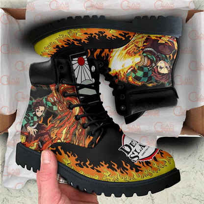 Tanjiro Boots Anime Leather Casual