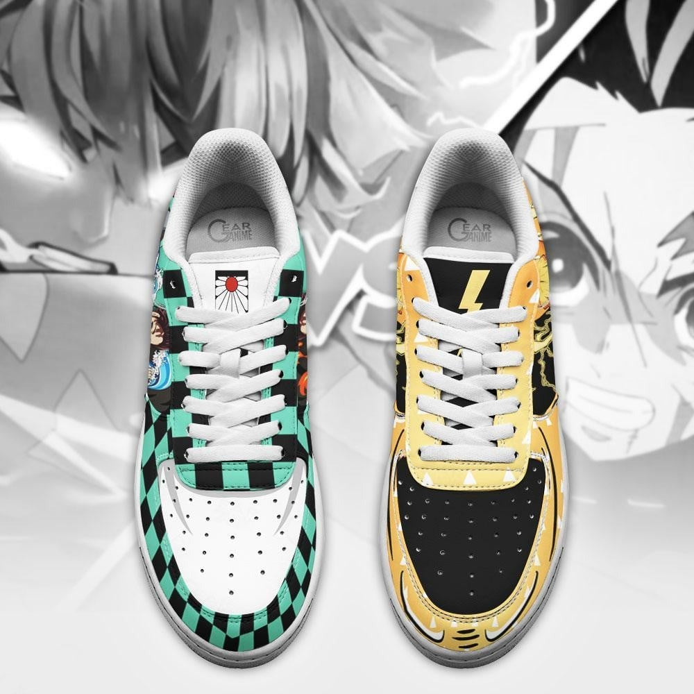 Tanjiro and Zenitsu Sneakers Custom Anime Shoes