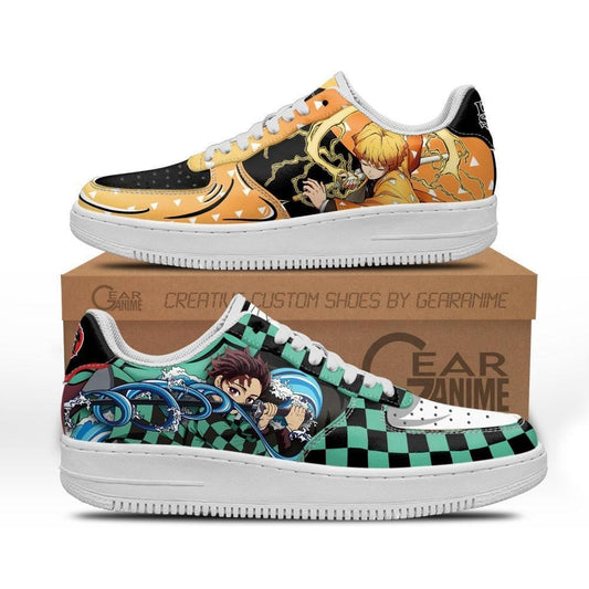 Tanjiro and Zenitsu Sneakers Custom Anime Shoes