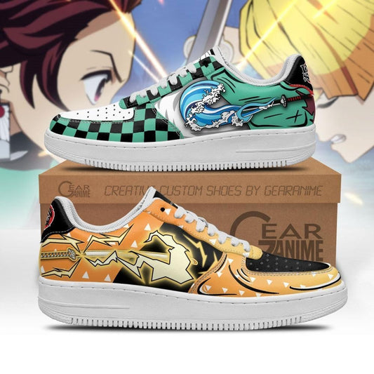 Tanjiro and Zenitsu Sneakers Custom Breathing Anime Shoes