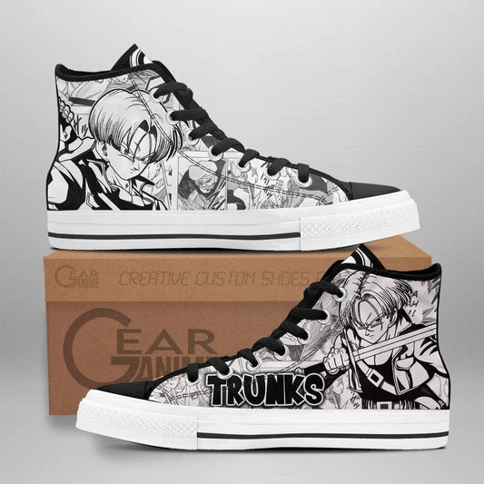 Trunks High Top Shoes Custom Dragon Ball Anime Sneakers Japan Style