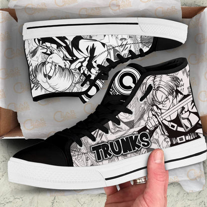 Trunks High Top Shoes Custom Dragon Ball Anime Sneakers Japan Style