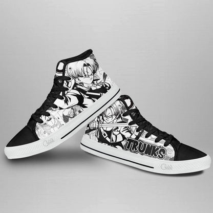 Trunks High Top Shoes Custom Dragon Ball Anime Sneakers Japan Style