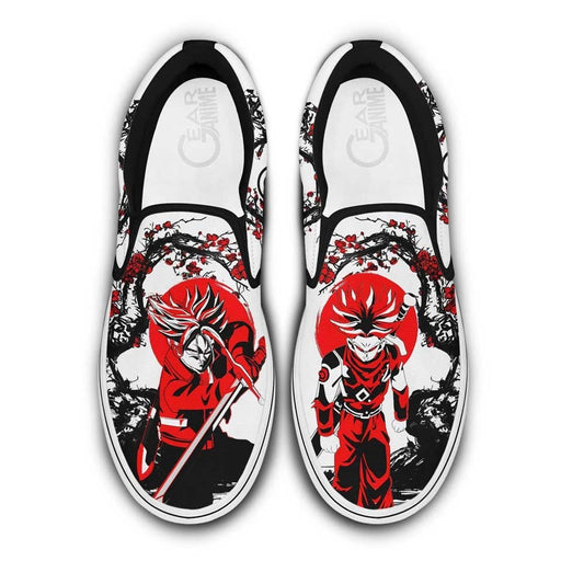 Trunks Slip-On Shoes Canvas Custom Japan Style Anime Dragon Ball Shoes