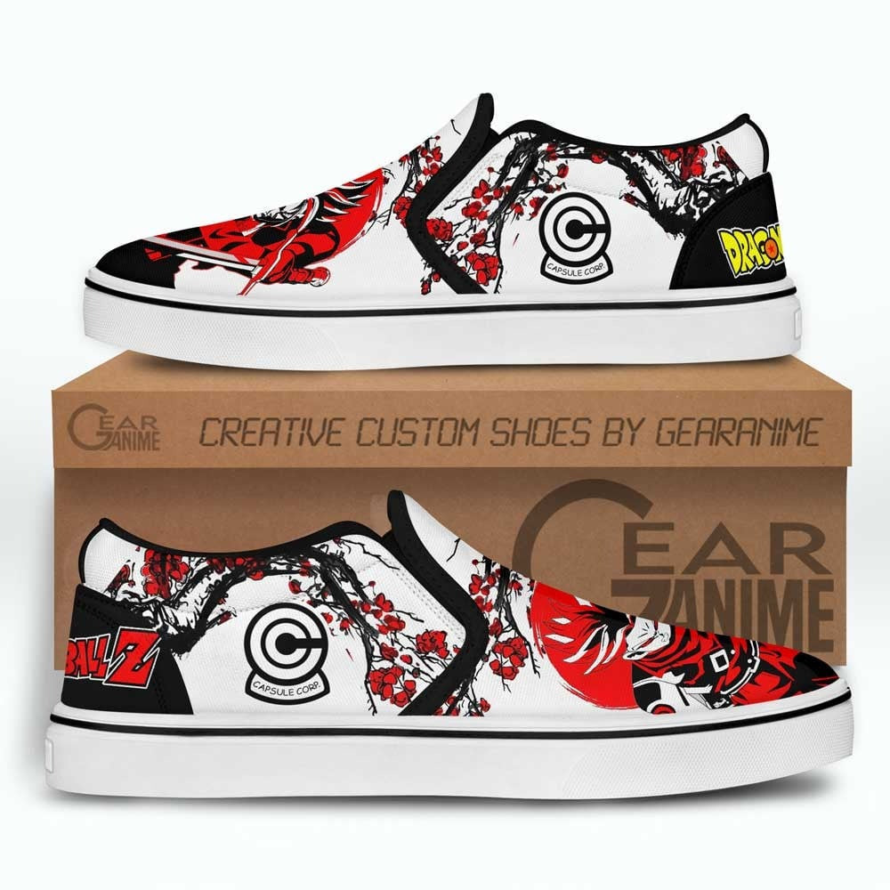 Trunks Slip-On Shoes Canvas Custom Japan Style Anime Dragon Ball Shoes