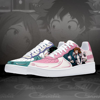 Uraraka and Deku Sneakers Custom Anime Shoes