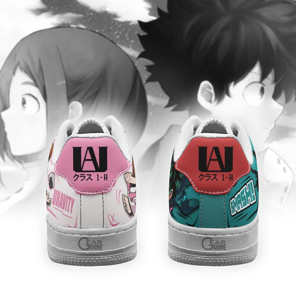 Uraraka and Deku Sneakers Custom Anime Shoes