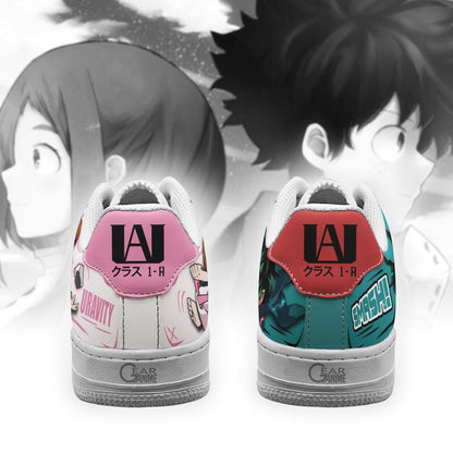 Uraraka and Deku Sneakers Custom Anime Shoes