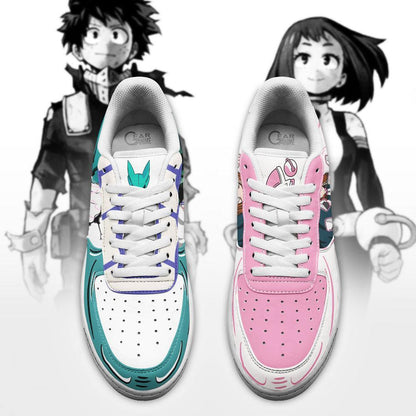 Uraraka and Deku Sneakers Custom Anime Shoes