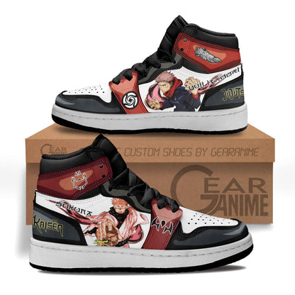 Yuji Itadori and Sukuna Kids Sneakers Anime Jujutsu Kaisen Shoes For Kids