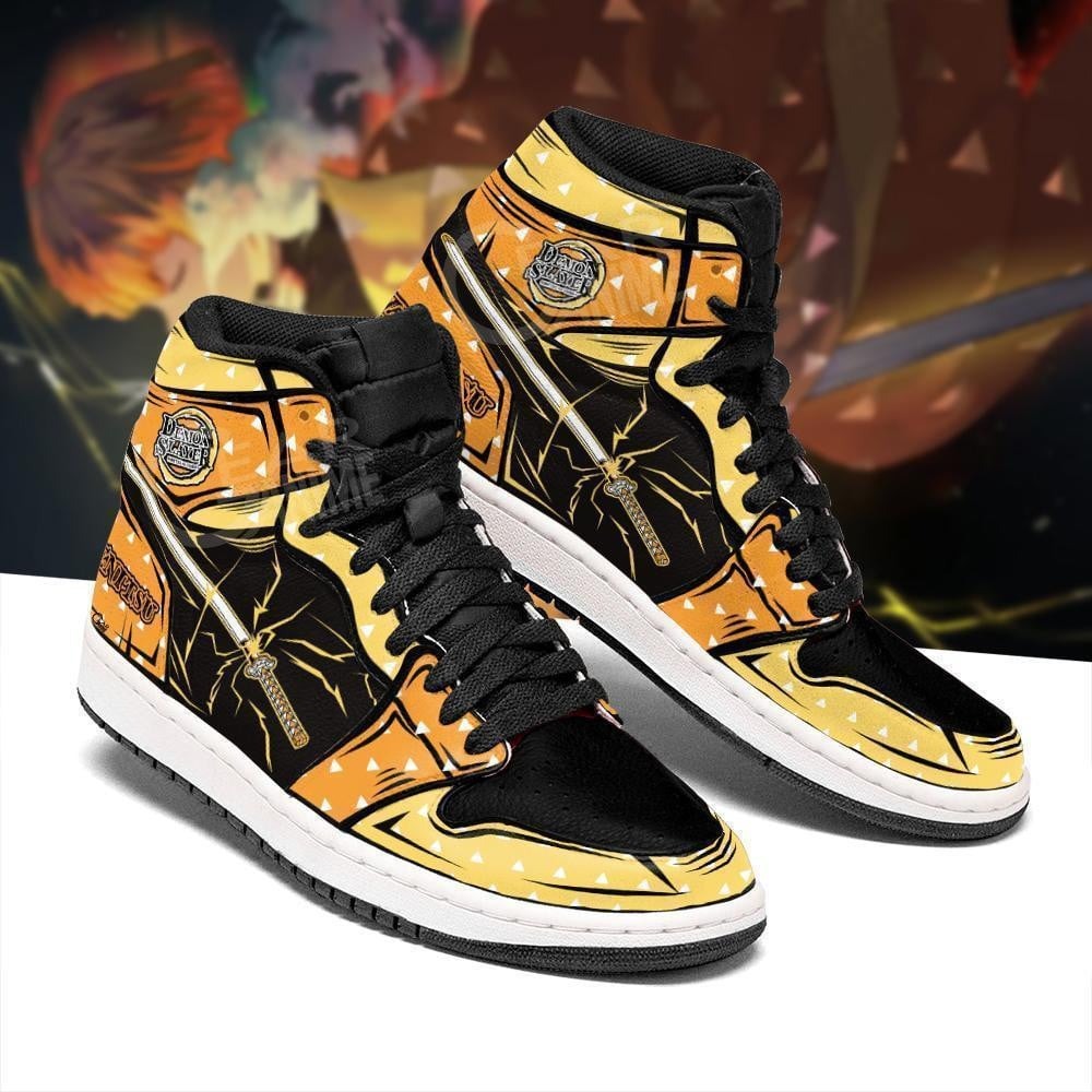 Zenitsu Agatsuma Blade J1 Sneakers Anime