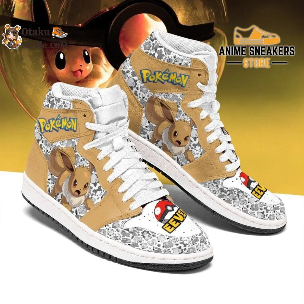 Pokemon Shoes Eevee Sneakers for Fans