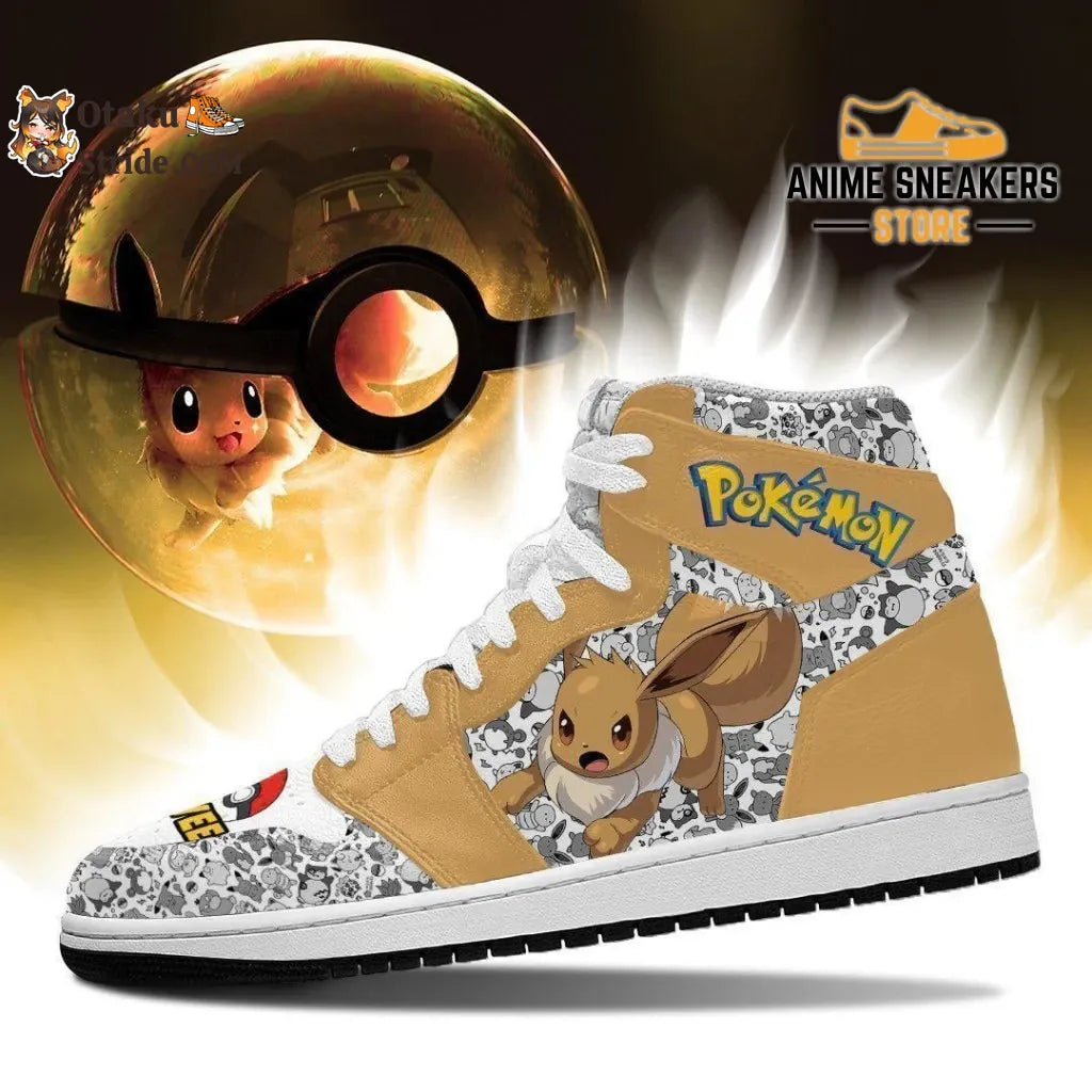 Pokemon Shoes Eevee Sneakers for Fans