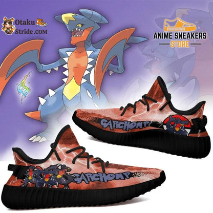 Custom Pokemon Garchomp Sneakers – Unique Printed Yeezy Shoes