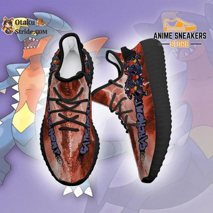 Custom Pokemon Garchomp Sneakers – Unique Printed Yeezy Shoes