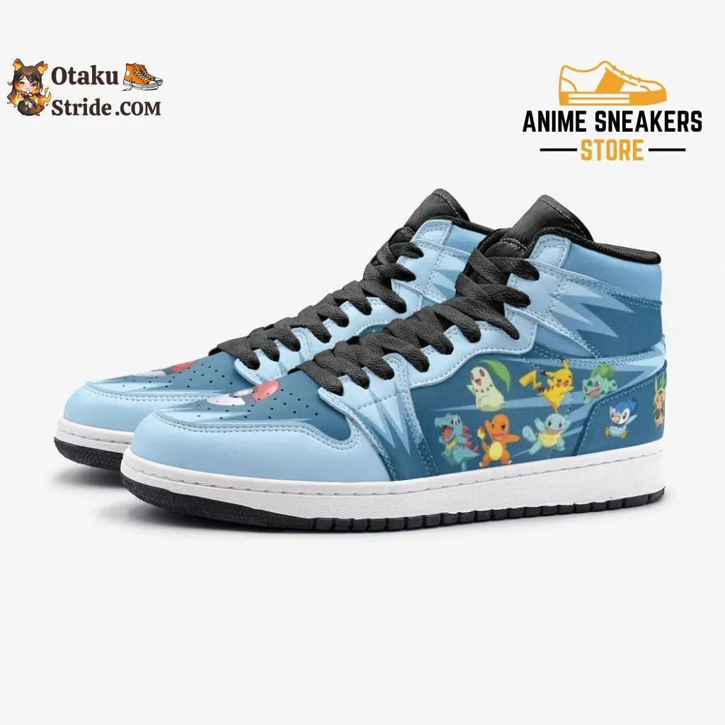 Custom Pokemon J-Force Shoes Featuring Starters Pokemon Designs