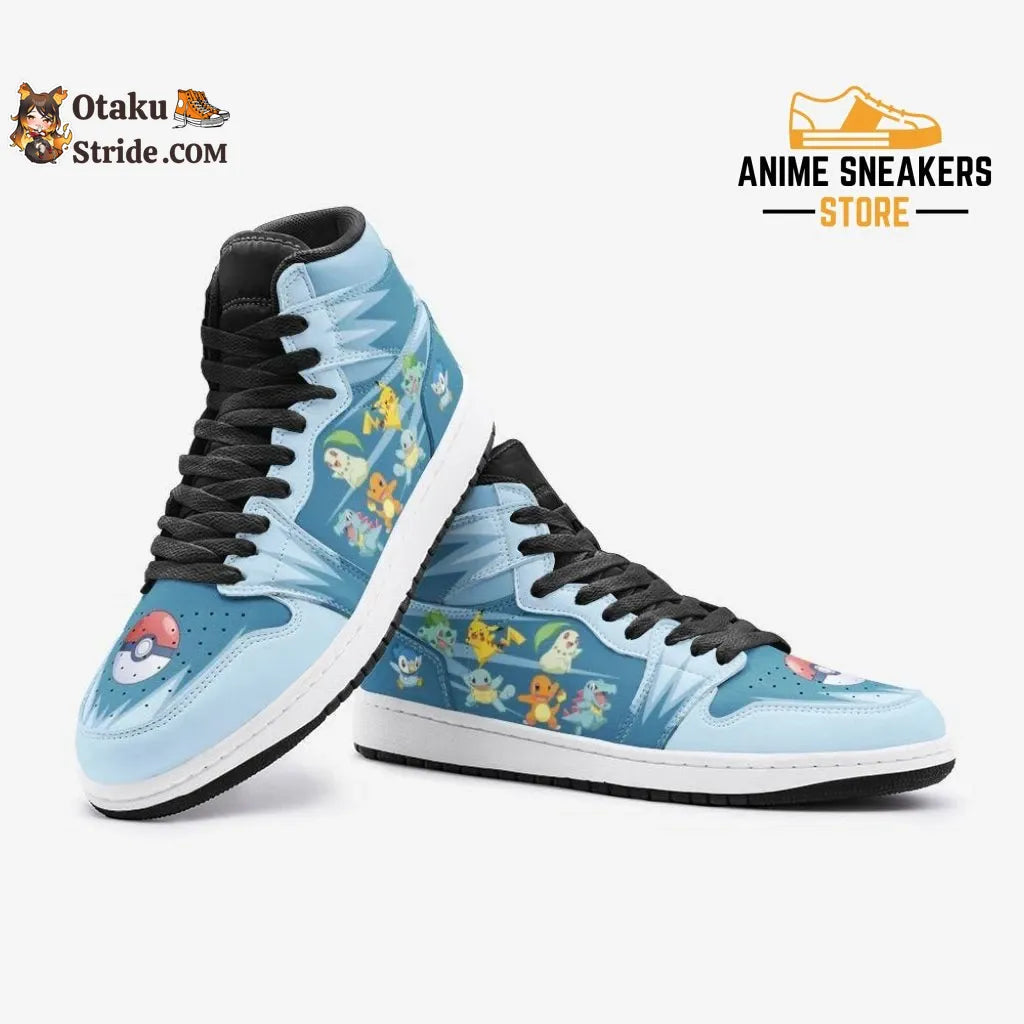 Custom Pokemon J-Force Shoes Featuring Starters Pokemon Designs