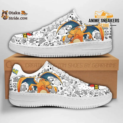 Custom Charizard Pokemon Air Force Shoes – Handmade Sneakers for Fans