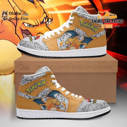Custom Charizard Cute Pokemon Sneakers with Unique Print Design