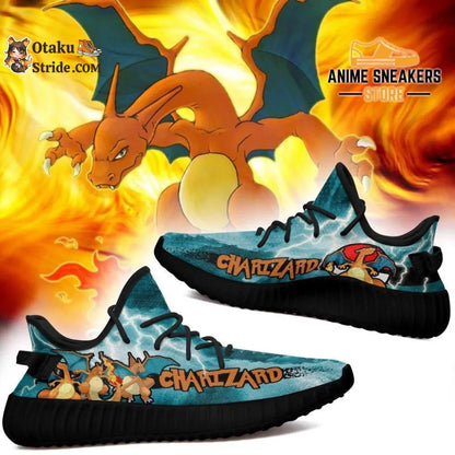 Custom Charizard Pokemon Sneakers – Unique Printed Yeezy Shoes