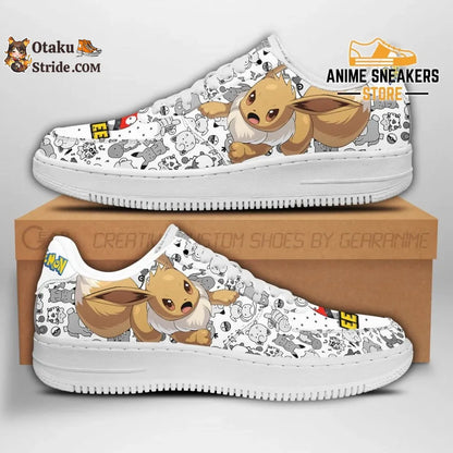 Custom Eevee Pokemon Sneakers – Air Force Style