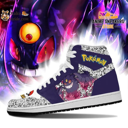 Custom Gengar Pokemon Sneakers – Cute Pokemon Fan Footwear