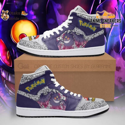 Custom Gengar Pokemon Sneakers – Cute Pokemon Fan Footwear