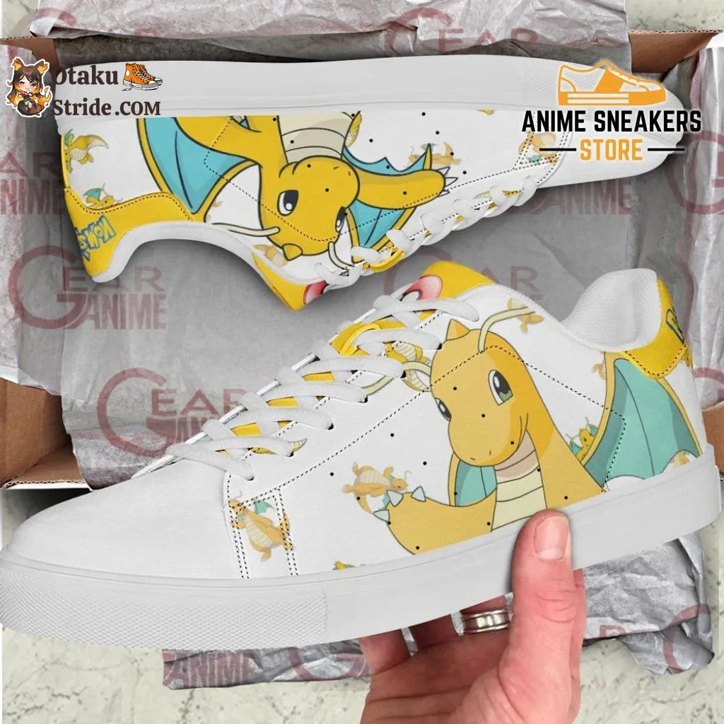 Custom Pokemon Dragonite Anime Skate Shoes Shred with anime style