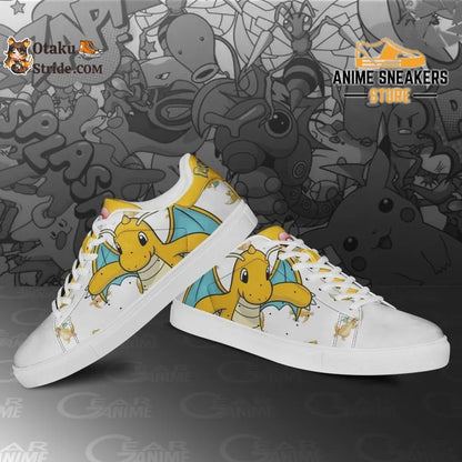 Custom Pokemon Dragonite Anime Skate Shoes Shred with anime style