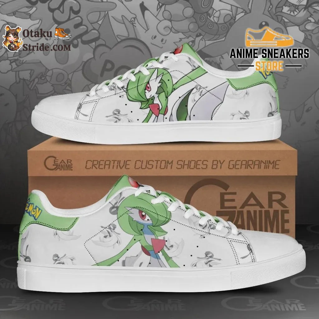 Custom Pokemon Gardevoir Anime Skate Shoes For fans with grace