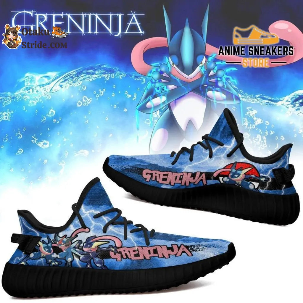 Custom Greninja Anime Yeezy Shoes Anime style trainer approved