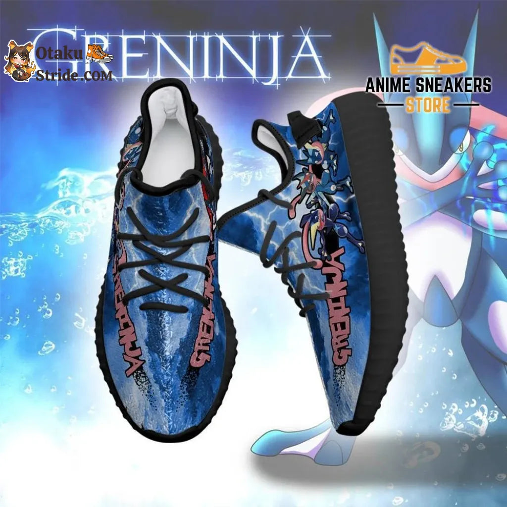 Custom Greninja Anime Yeezy Shoes Anime style trainer approved