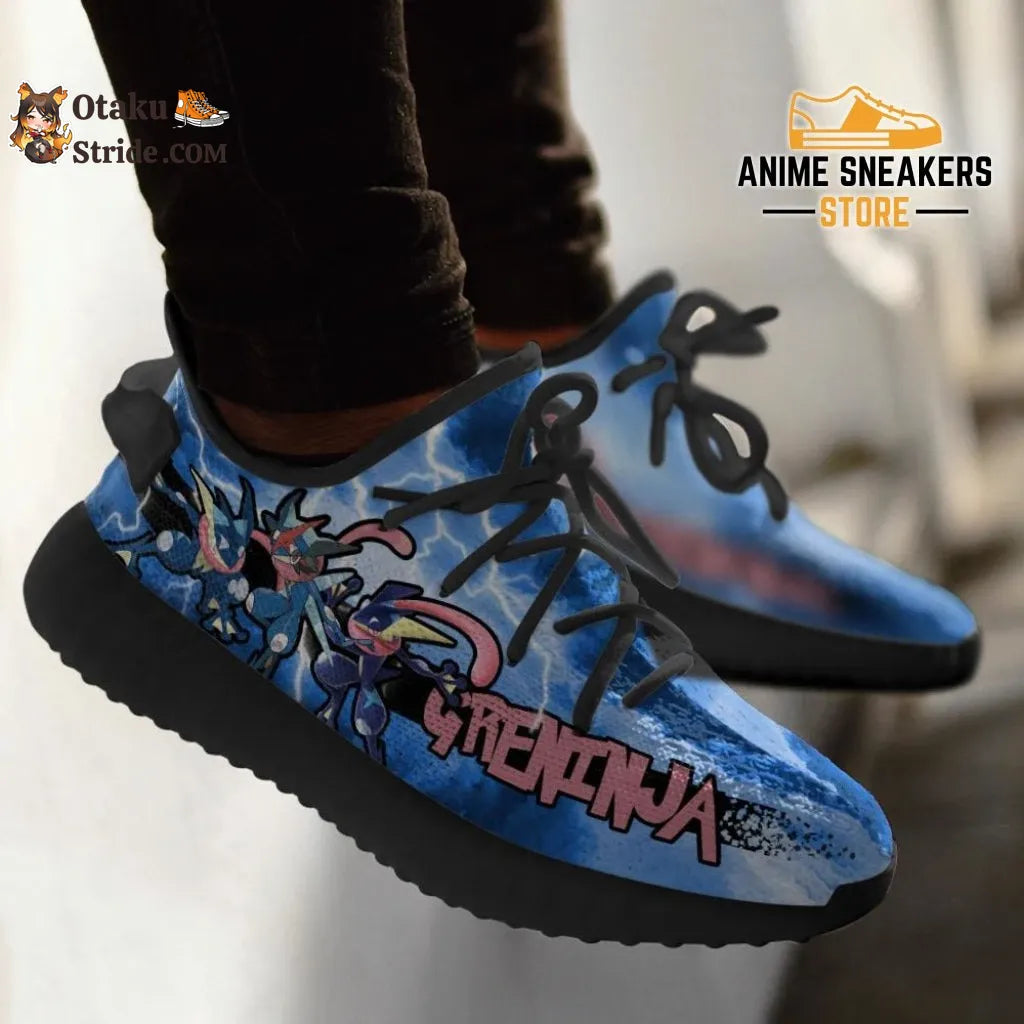 Custom Greninja Anime Yeezy Shoes Anime style trainer approved