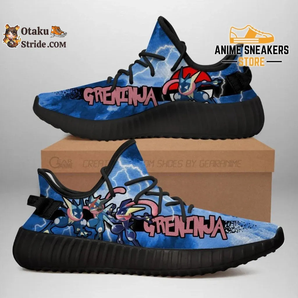 Custom Greninja Anime Yeezy Shoes Anime style trainer approved