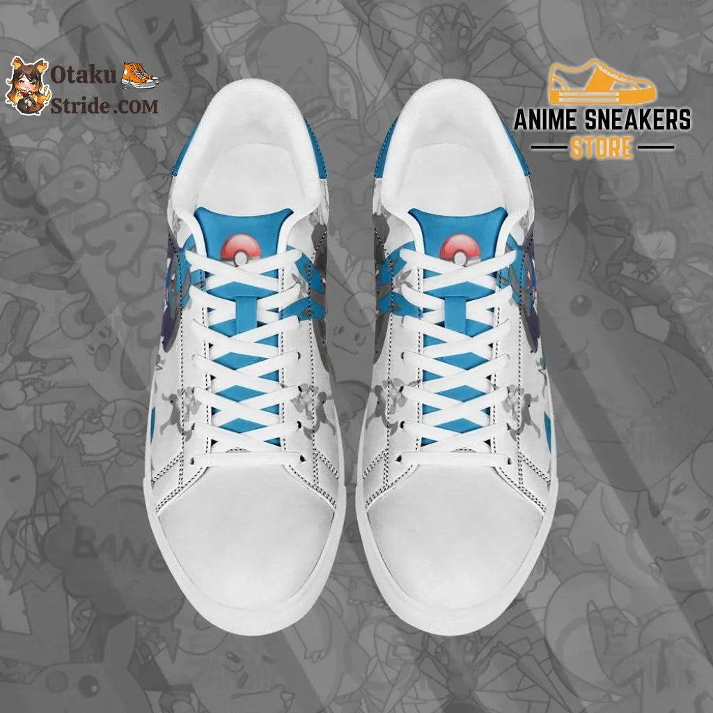 Custom Lucario Anime Skate Shoes For the ultimate Pokemon fan