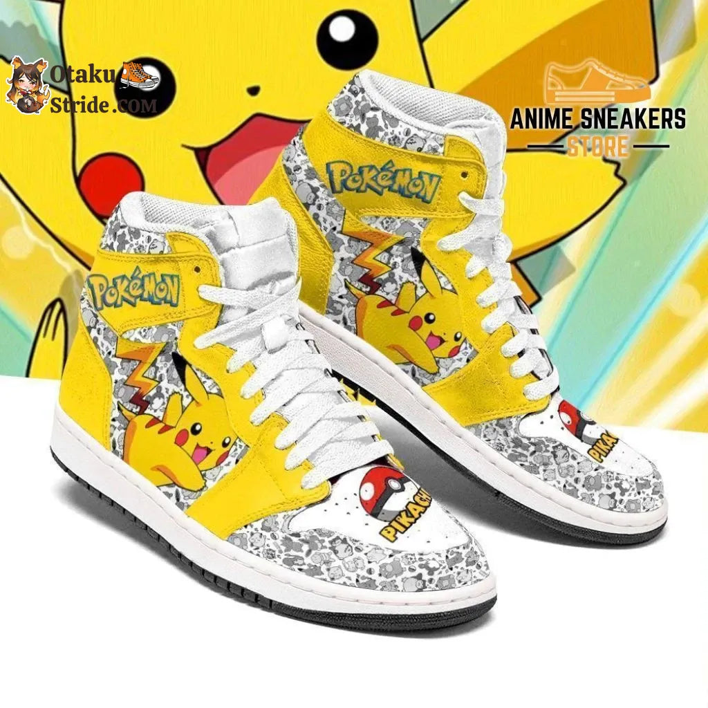 Custom Pikachu Anime Sneakers A touch of anime magic