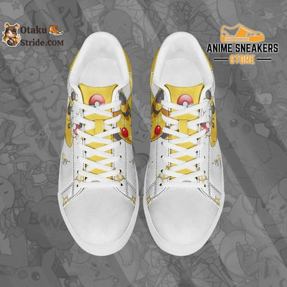 Custom Pokemon Ampharos Anime Skate Shoes Unique footwear for trainers