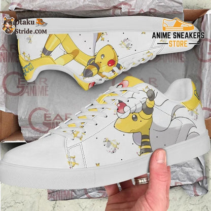 Custom Pokemon Ampharos Anime Skate Shoes Unique footwear for trainers