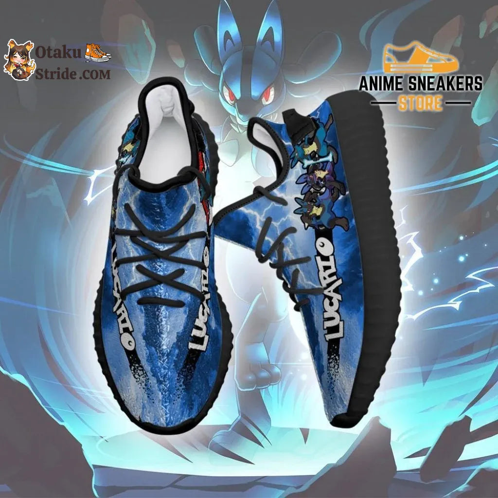 Custom Pokemon Lucario Anime Sneakers A trainer's must-have