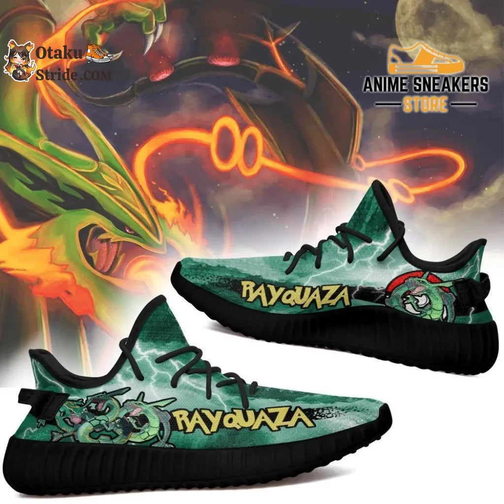 Custom Pokemon Rayquaza Anime Sneakers Elevate your look with legend