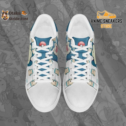 Custom Pokemon Snorlax Anime Skate Shoes Spooky and stylish footwear