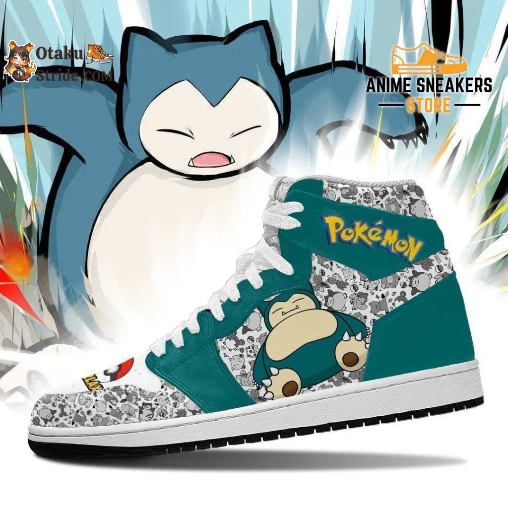 Custom Pokemon Snorlax Anime Sneakers Bold footwear for trainers