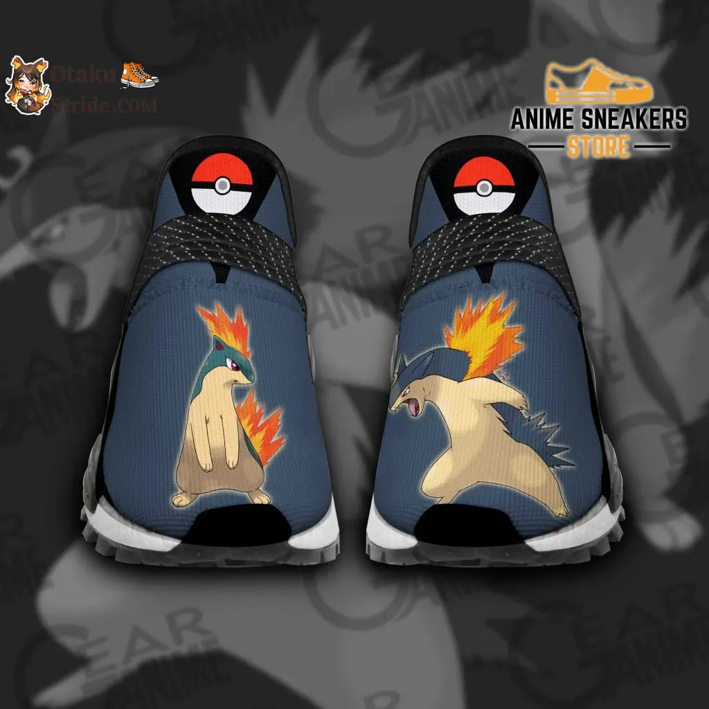 Custom Pokemon Typhlosion Anime Shoes Fiery style for trainers
