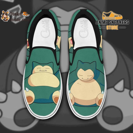 Custom Snorlax Anime Slip-On Shoes Easy on easy style